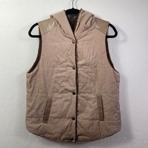 SHEIN || COMFY TAN HOODED VEST